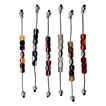 Begleri with Mixed Beads and Silver-Tone Details