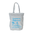 Fabric Tote Bag 37.5x35cm “Summer in” Design with Custom Location Print