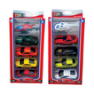 Die-Cast Cars with Helicopter – 5 Piece Set