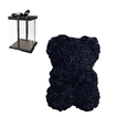 Rose Bear Black with Bow – 25cm – Gift Box
