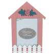 Wooden House-Shaped Photo Frame for 2 Photo Sizes