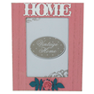 Wooden Photo Frame HOME in pink for 10x15cm or 13x18cm photos