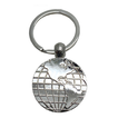 Metal Keychain Globe – Silver 