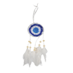 Dreamcatcher with White Feathers & Wooden Beads | Height 25cm