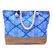 Blue Mosaic Beach Bag