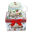 Gift Set: Christmas Mug with Elves in Decorative Box – 420ml