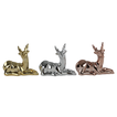 Christmas Reindeer Decoration in 3 Colors – 11x9cm (Pack of 6)
