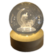 Glass Globe with Light and Engraving “Unicorn” – 8cm (Battery Operated)