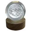 Engraved Globe LED Glass Sphere 8cm (Battery / USB)