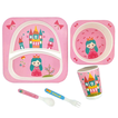 Children’s Bamboo Dinner Set Princess – 5 Pieces 