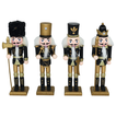 Wooden Nutcracker in 4 Designs – Height 18cm (Pack of 4 Pieces)