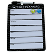 Black Magnetic Organizer Board with 1 Marker and 2 Magnets – 28x22cm