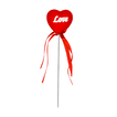 Διακοσμητική Καρδιά “Love” σε Καλάμι – 4cm – Valentine Stick 