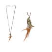 Women’s Necklace with Metal Moon & Feathers – Pack of 6 Pieces