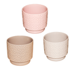 Ceramic Planter in 3 Colors and 2 Sizes (Pink, Grey, White)