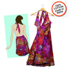 100% Cotton Backless Kaftan Dress from India – Sizes S/M & L/XL
