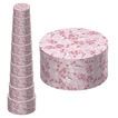 Set of 10 Round Gift Boxes – Floral & Birds Design – 27.5×14.7 to 10.9×5.7 cm