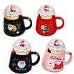 Mug with lid in 4 colors 420ml
