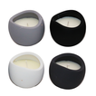 Soy Scented Candle in cement base, 4 colors – 3 fragrances, Size 8.5x7.3cm
