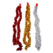 Christmas Tinsel Garland in 3 Colors 180x7cm – Pack of 10