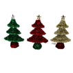 Christmas Decorative Tree in 3 Colors – 19x12cm (Pack of 12 pieces)