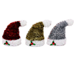 Christmas Decorative Hat in 3 Colors – 13x9cm (Pack of 12 pieces)