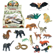 Wildlife Animal Miniatures with Info Cards – Set of 12 Species, 10cm, 16-Piece Pack