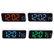 Digital Alarm Clock with Temperature & Date Display in 4 Colors – 2 Sizes
