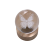 Engraved Globe with Light – Butterfly, 8cm Diameter