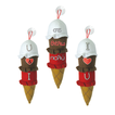 Plush Ice Cream Decoration with Suction Cup in 3 Designs – 23cm