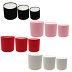 Round Velvet Box with Rhinestones – Set of 3 Pieces (Red, Pink, White, Black)