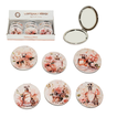 Floral Compact Pocket Mirror 7cm