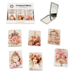 Vintage Rectangular Compact Pocket Mirror 6x8.5cm