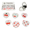 Heart Cherry Compact Pocket Mirror 6x8.5cm