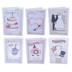 3D wedding greeting card with envelope 17x12 cm (assorted designs)
