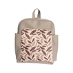 Backpack with Feather Design – 32x27x8cm