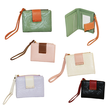 Women’s Mini Faux Leather Wallet with Wrist Strap and Card Slots 11.5x9.5cm