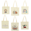 Canvas Tote Shoulder Bag with Prints 34x40cm