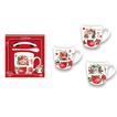 Christmas Mug and Saucer Gift Set 3pcs 8.5x9cm