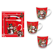 Snowman Christmas Mug Gift Set 3pcs 8.5x9cm