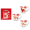 Love Hearts Mug Gift Set 3pcs 8.5x9cm 