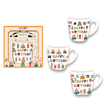 Happy Birthday Mug Gift Set 3pcs 8.5x9cm 