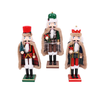 Wooden Nutcracker with Tartan Cape 25cm & 38cm