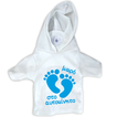 Baby on board suction sign T-shirt with hood blue 17x15cm