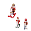 Wooden Nutcracker on Rocking Horse 25cm
