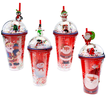 Red Christmas Tumbler with Dome Lid 450ml