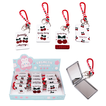 Rectangular Compact Mirror with Cherry Design