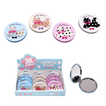 Compact Mirror with Raised 3D Cat Design