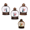 Round Christmas Snow Lantern 13×8×4cm