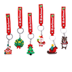 Christmas Keychain with Wrist Strap – 6 Designs